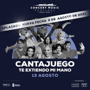 Se pospone para el próximo año el concierto que CantaJuego tenía previsto en Concert Music Festival. Nueva fecha 2 de agosto de 2021.