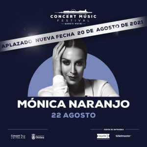 Mónica Naranjo aplaza su concierto en Concert Music Festival a 2021